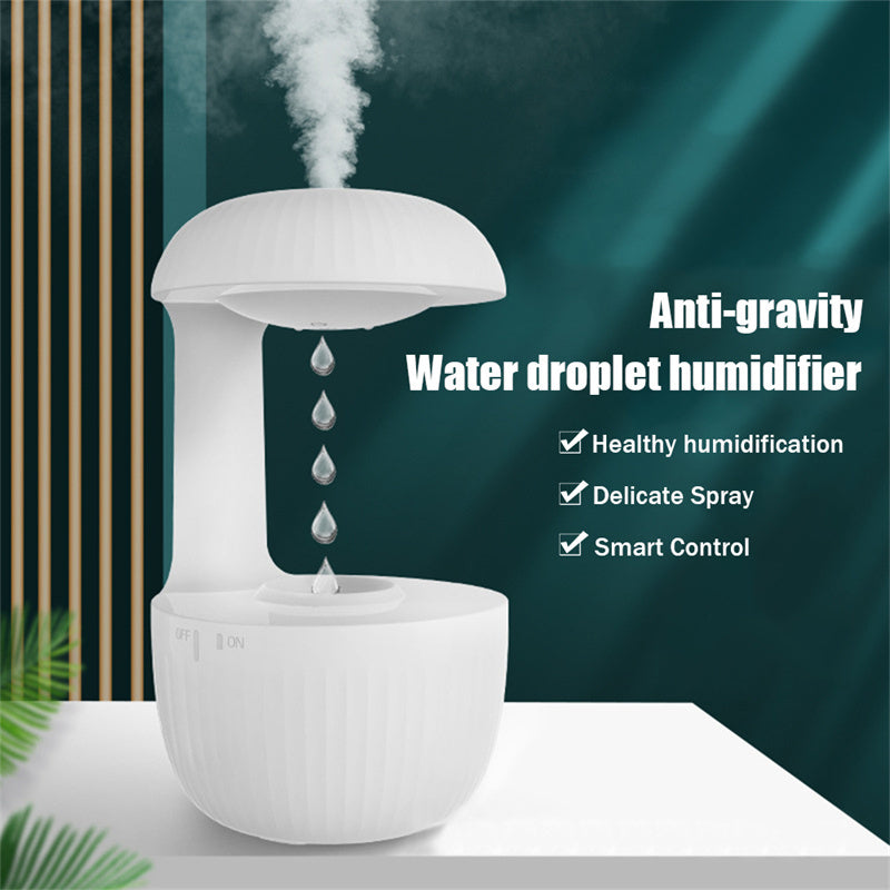 Anti-Gravity Cool Mist Humidifier – Silent Levitating Drop Design