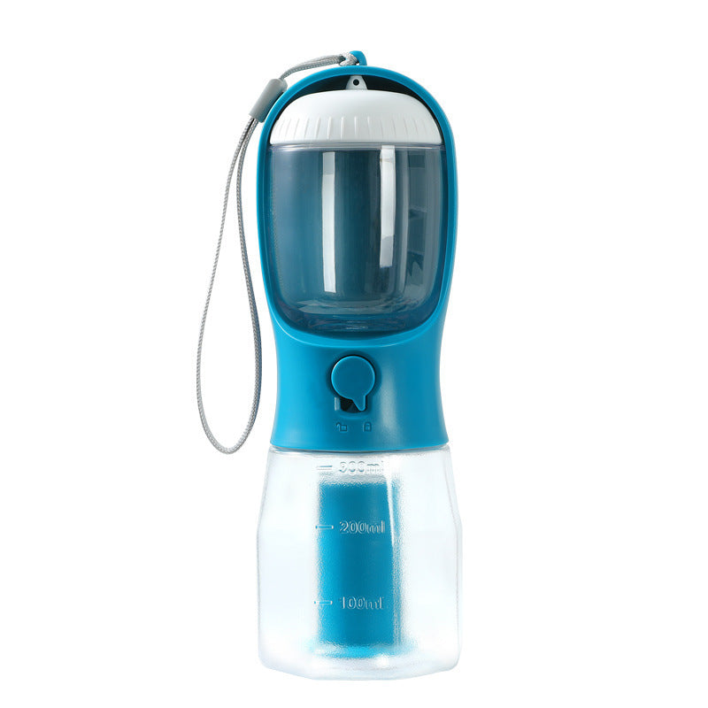3-in-1 Portable Dog Water Bottle – Feeder & Waste Bag Holder