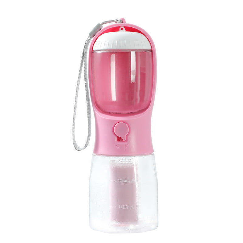 3-in-1 Portable Dog Water Bottle – Feeder & Waste Bag Holder