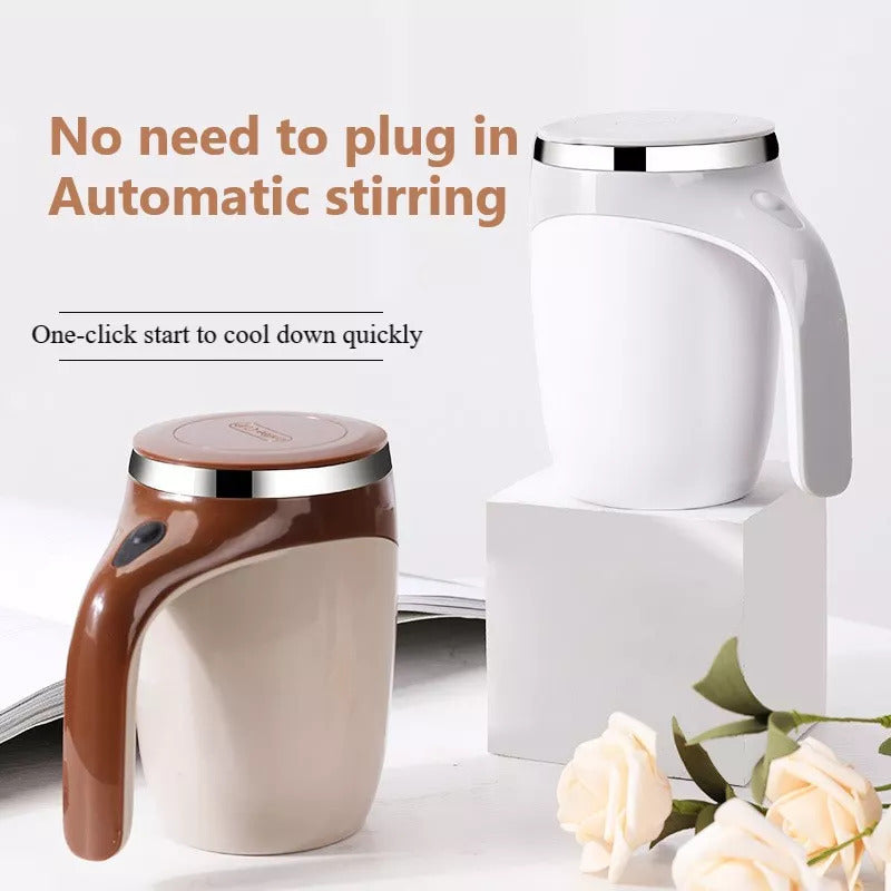 Rechargeable Self-Stirring Mug – Magnetic Auto Mixer Cup