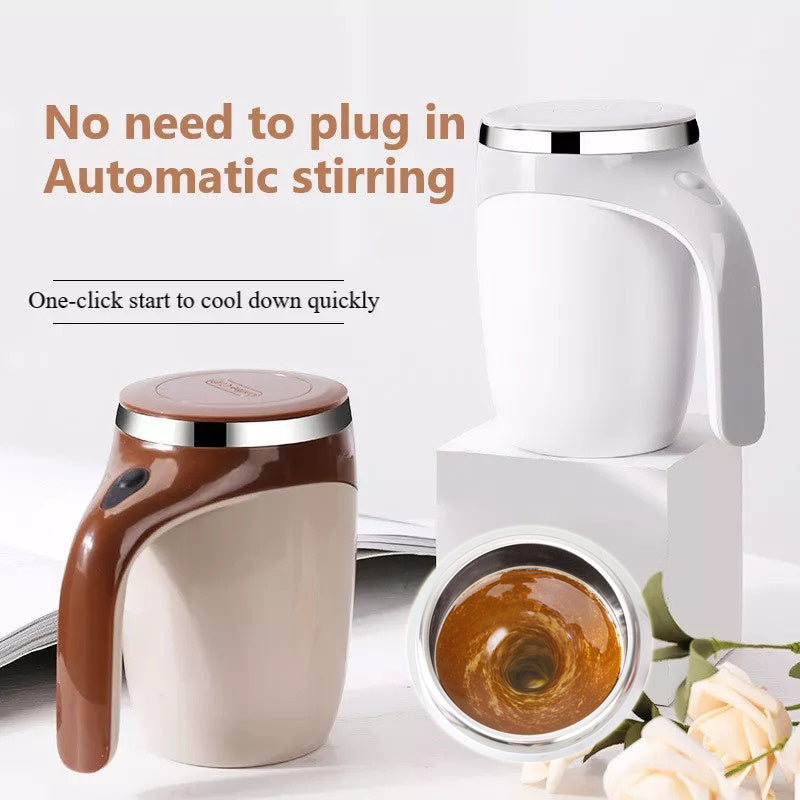 Rechargeable Self-Stirring Mug – Magnetic Auto Mixer Cup